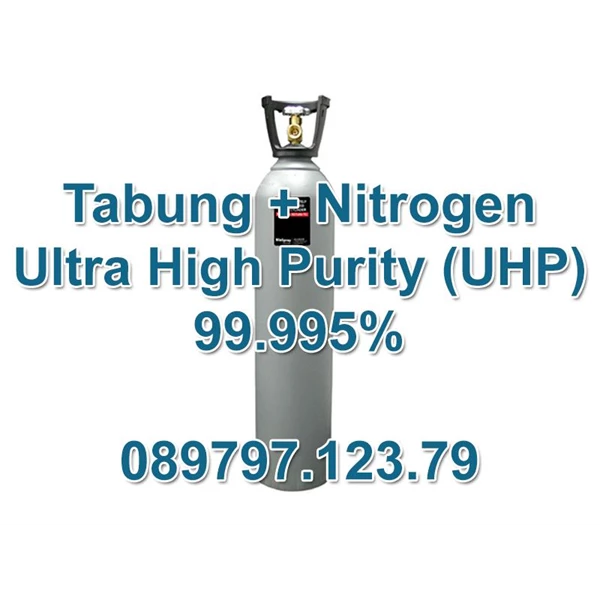 Tabung Gas Nitrogen Uhp (Ultra Tinggi Kemurnian) 99.9995%