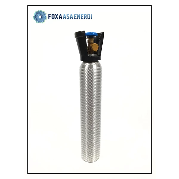Aluminum Gas Cylinder Tube 0.5m3 - 3.5 Liter - For All Types of Gas and Special Gas - Very Light