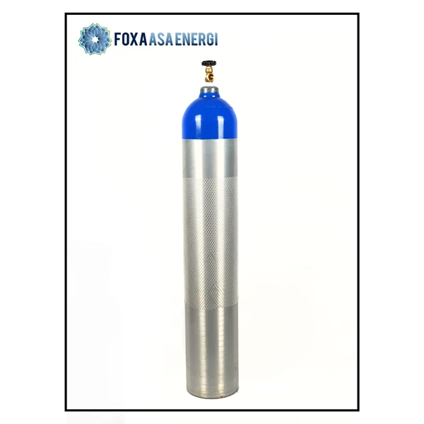 Aluminum Gas Cylinder Tube 6m3 - 40 Liters - For All Types of Gases and Special Gases - Very Light